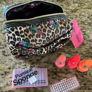 Betsey Johnson Cosmetic Bag with 5 free gifts